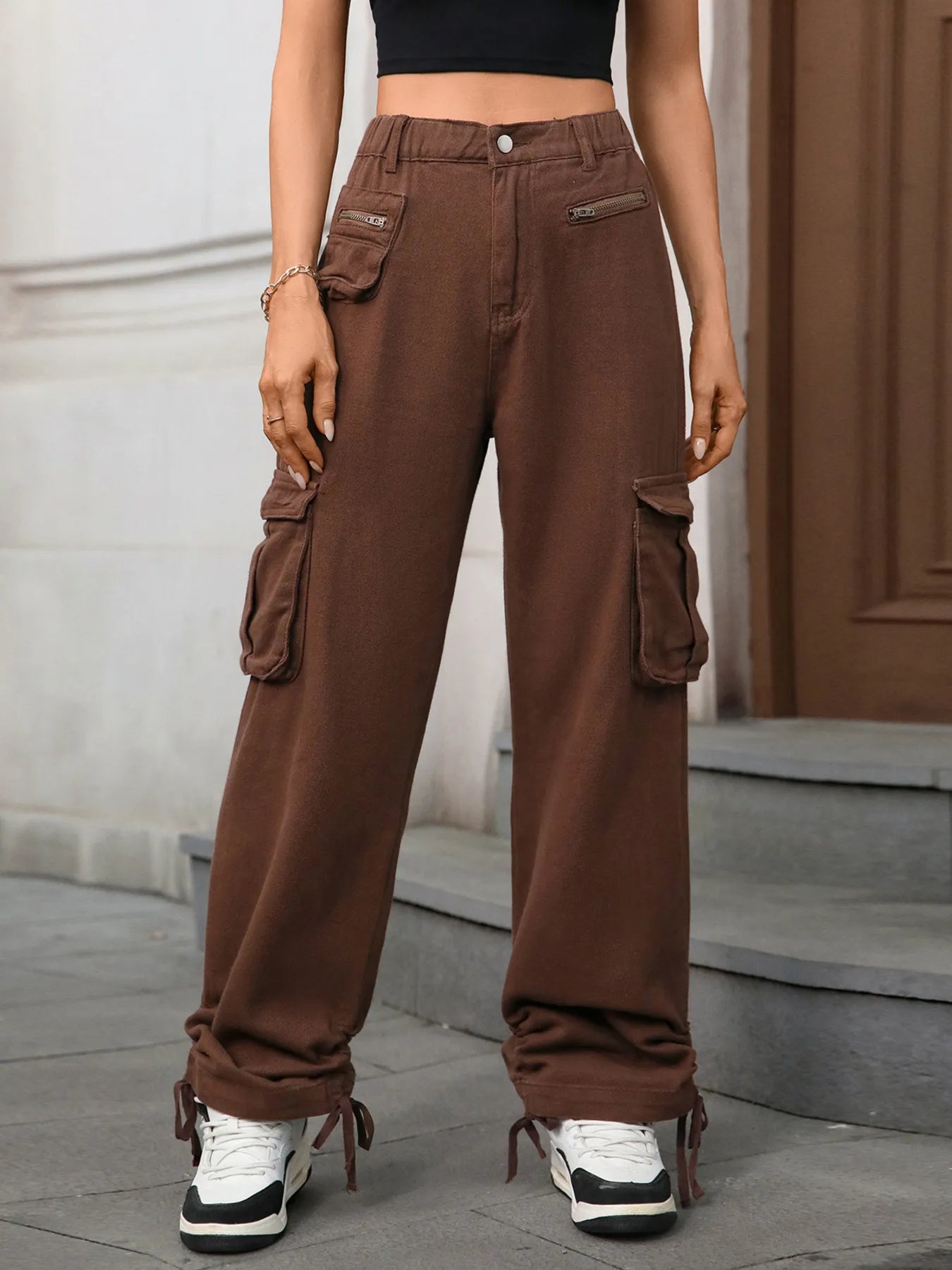 Wide Leg Cargo Jeans - Jeans Junction Online 