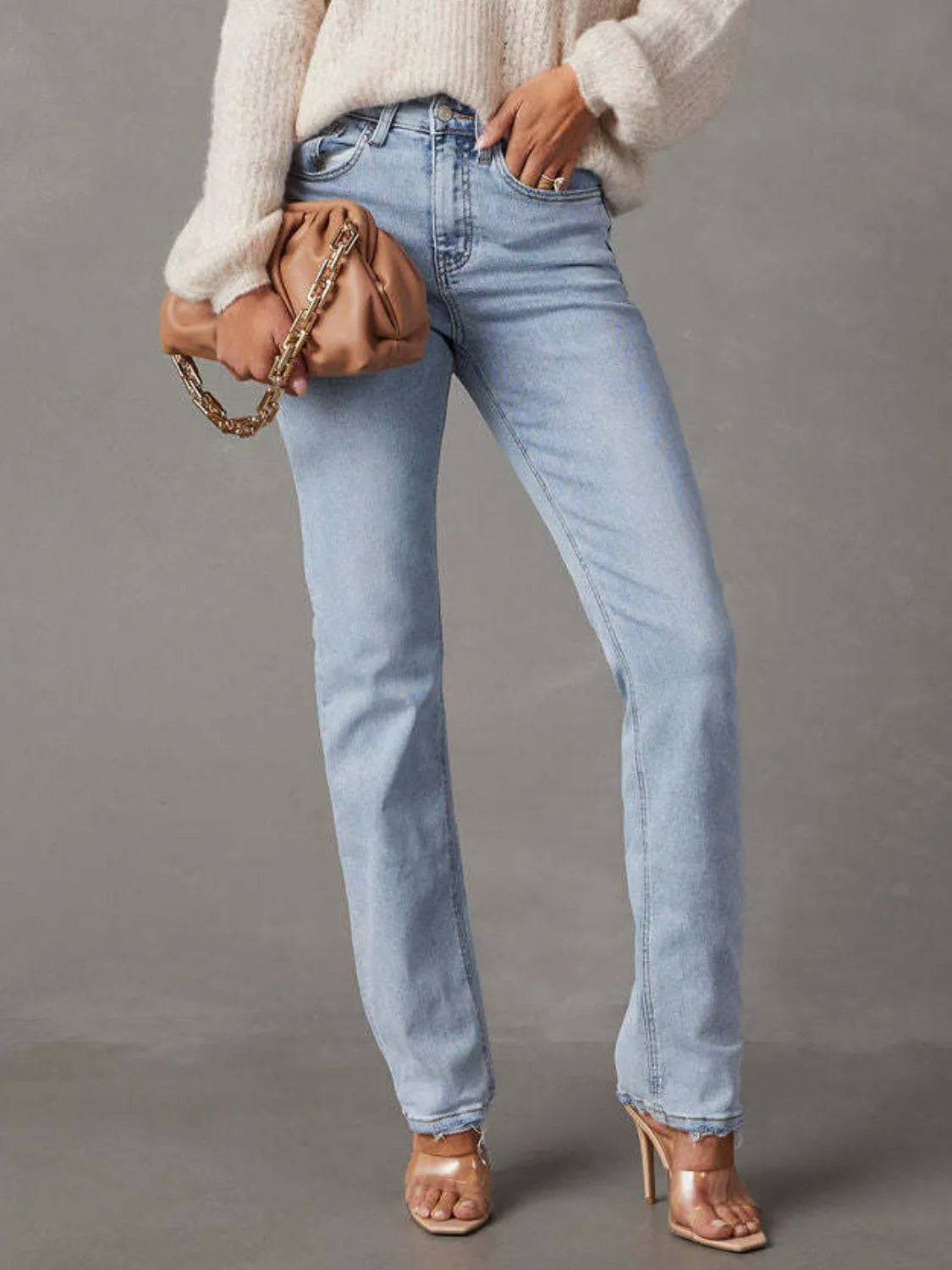 High Rise Jeans with Pockets - Jeans Junction Online 